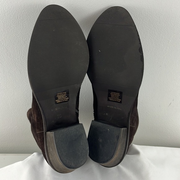 Emanuele Crasto Italian Brown Suede Western Booties - Picture 7 of 9